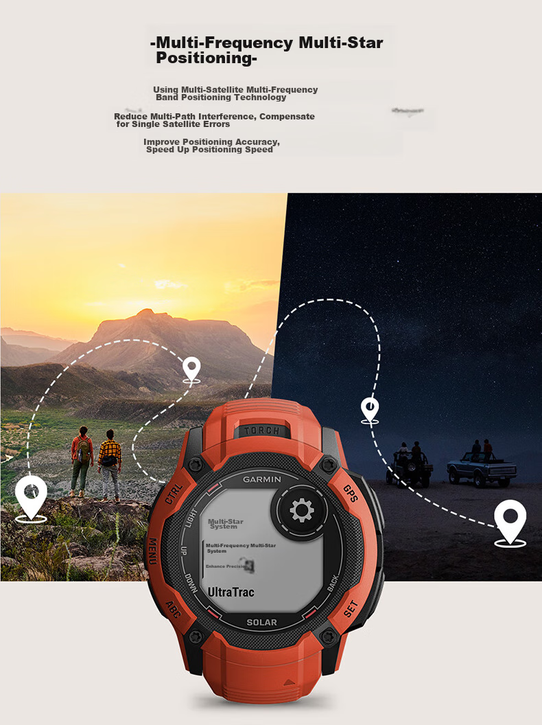 GARMIN Instinct 3 AMOLED Dark Abyss Black (50mm) Heart Rate Outdoor Running Cycling Sports Watch 6