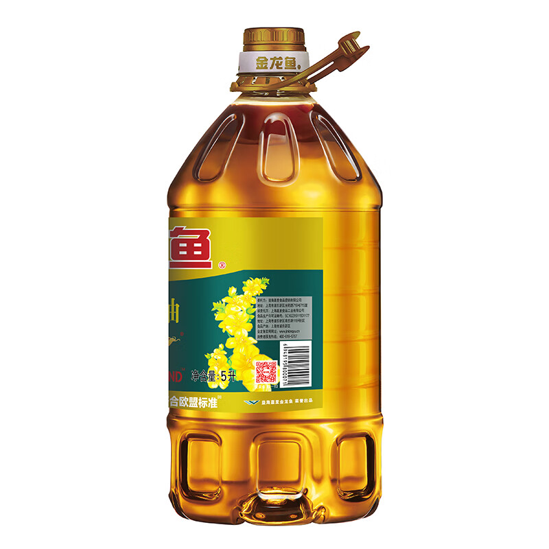 金龙鱼 食用油【保真菜籽油】醇香（纯香）菜籽油5L(新老包装交替发货)