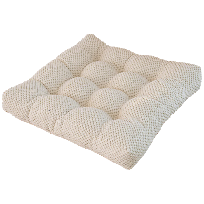 Fanyejia Thickened Chair Cushion, Office Long-Sitting Comfortable Seat Pad, Tatami Mat for Bay Window, Meditation Pillow, All-Season Universal Chair Cushio