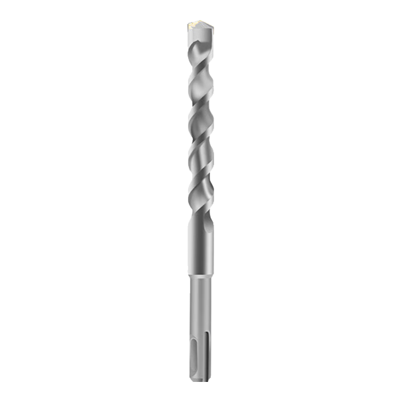 BERRYLION Rotary Hammer Drill Bit Two-Groove Two-Slot Cement Concrete Wall Chasing and Drilling Round Shank 12*150mm