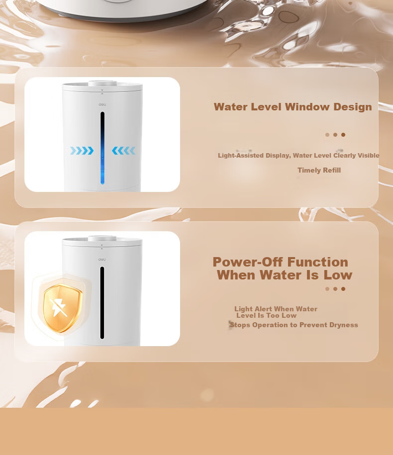 Deli Air Humidifier for Home Bedroom, High Mist Output Water Replenisher, Dorm Quiet UV-C Sterilizing Spray Device, Office Desk Nebulizer, Birthday And Holiday Gift 11