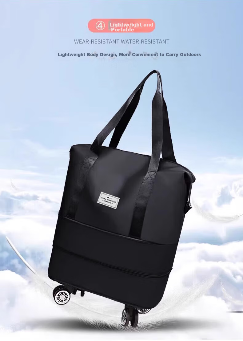 Huili Universal Wheel Suitcase, Travel Bag for Women with Large Capacity, Carry-On Luggage for Men, with Wheels, Wet And Dry Separation Storage Bag 13