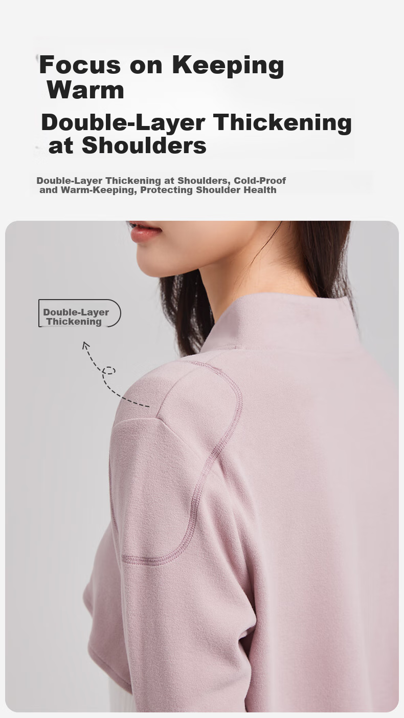 Shiyuejiejing Maternity Vest for Autumn And Winter, Postpartum Warm Sleepwear, Shoulder And Neck Protection, Nursing Shawl, Twilight Purple, Size L 7