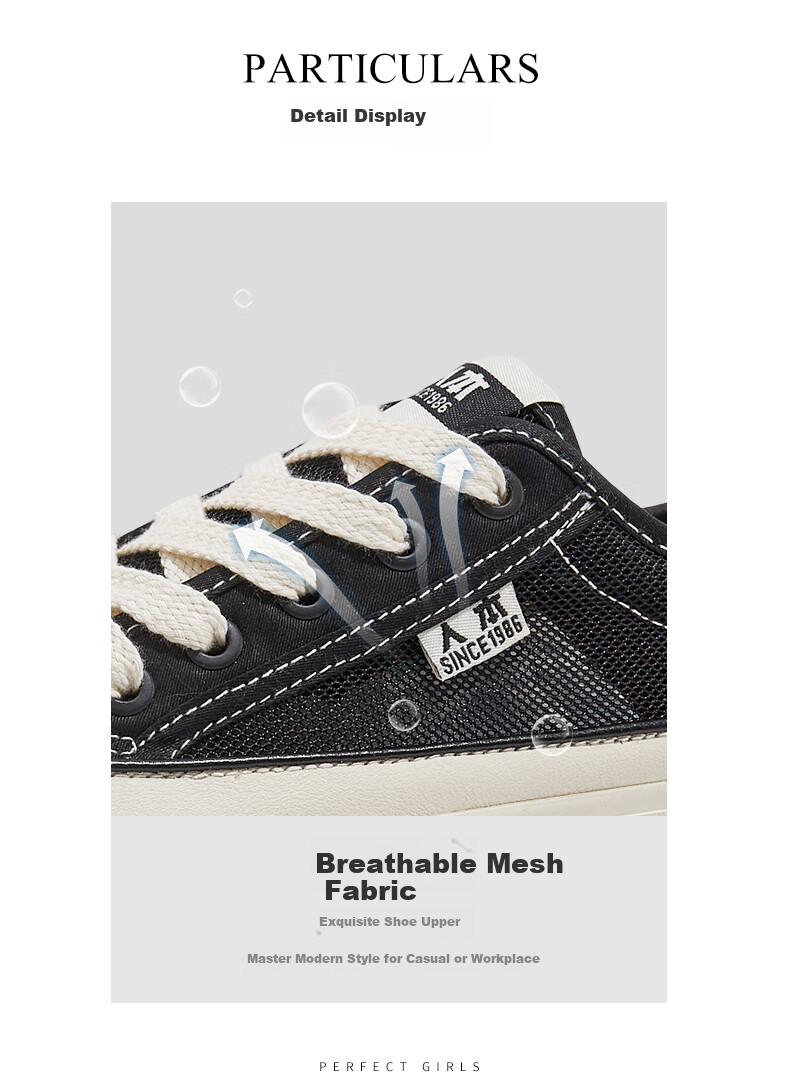 RENBEN Spring And Summer Canvas Shoes for Women, Breathable Mesh Women's Shoes, Thick-Soled Heightening Casual Shoes, Black (Canvas Style), Size 40 6