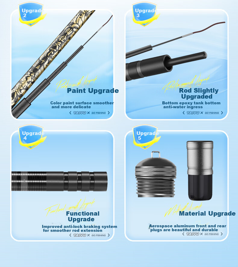 Taiyu Shengkong Tianxia 5.4-Meter Fishing Rod, Handheld Rod, 28 Sections, Carbon Fiber, Ultra-Light, Ultra-Hard, Fishing Pole, Platform Fishing Rod 4
