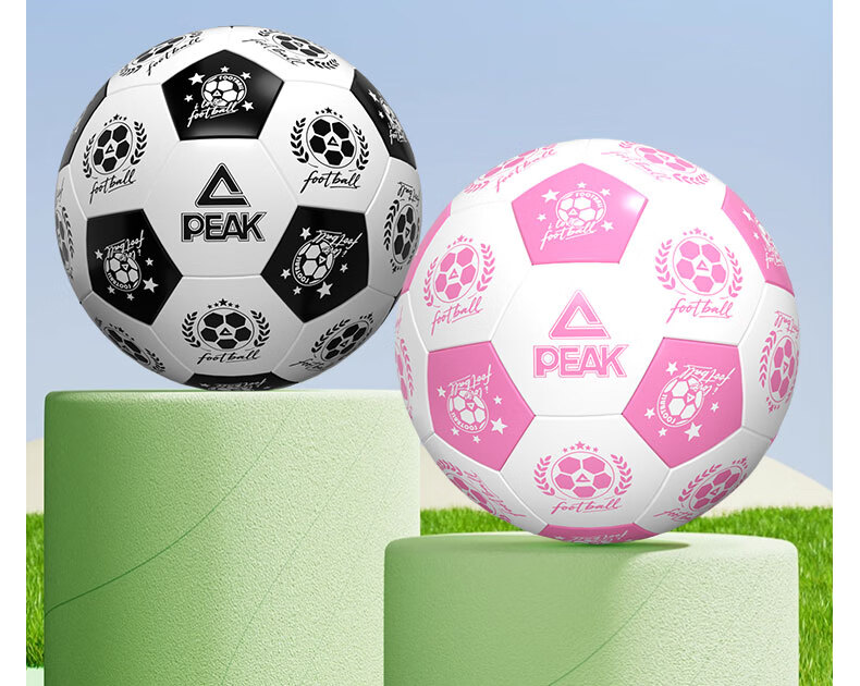 Peak Kids Soccer Ball Size 5 for Elementary School Students Kindergarten Match Training Peach Purple 7