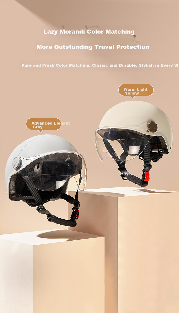 JD Original TK22 Electric Scooter Helmet, 3C Certified New National Standard Class A Basic Model, Unisex Electric Scooter Helmet, Light Gray, Size M 3