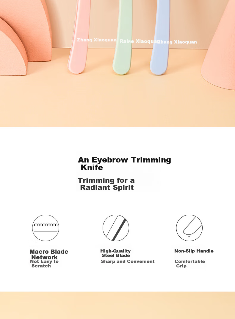 Zhangxiaoquan Home-Use Yicai Folding Eyebrow Razor, Eyebrow Shaver for Women Beginners, Eyebrow Trimming Tool H41560200 1