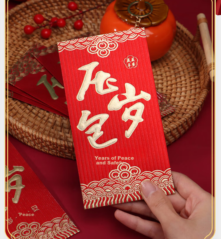 Jidukongjian Birthday Red Envelope, Baby's Birth Red Envelope, First Birthday Gift, Birthday Party Red Envelope, Foldable Red Envelope with Envelope, 6 Card Slots 4