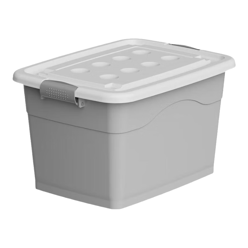 Jiabangshu Storage Box Clothes Organizer Storage Container Toy Clothing Storage Plastic Box Moving Box with Wheels 80L