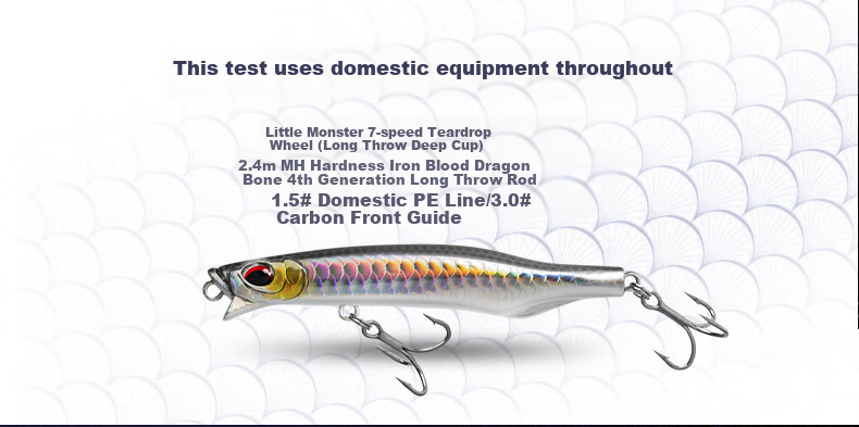 Guowangliya Lure, Qiao Ying Sinking Pencil Long-Casting Lure, Freshwater Popper Bait, Carp-Specific Killer Bait, 11g/LN04 3