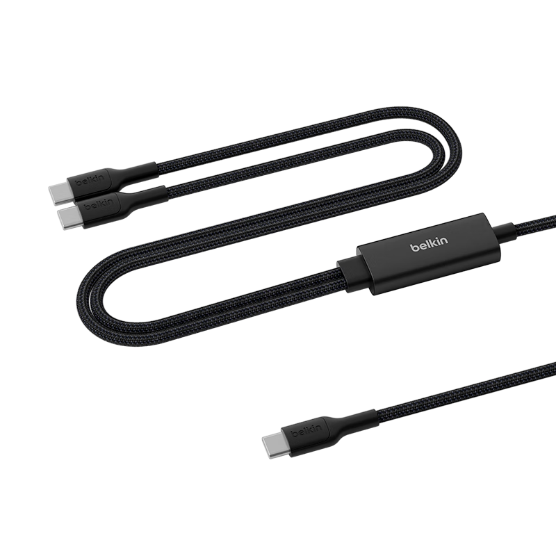 BELKIN Apple 140W 2-in-1 Charging Cable Type-C to iPhone Fast Charging Data Cable 1.5m Black CAC004
