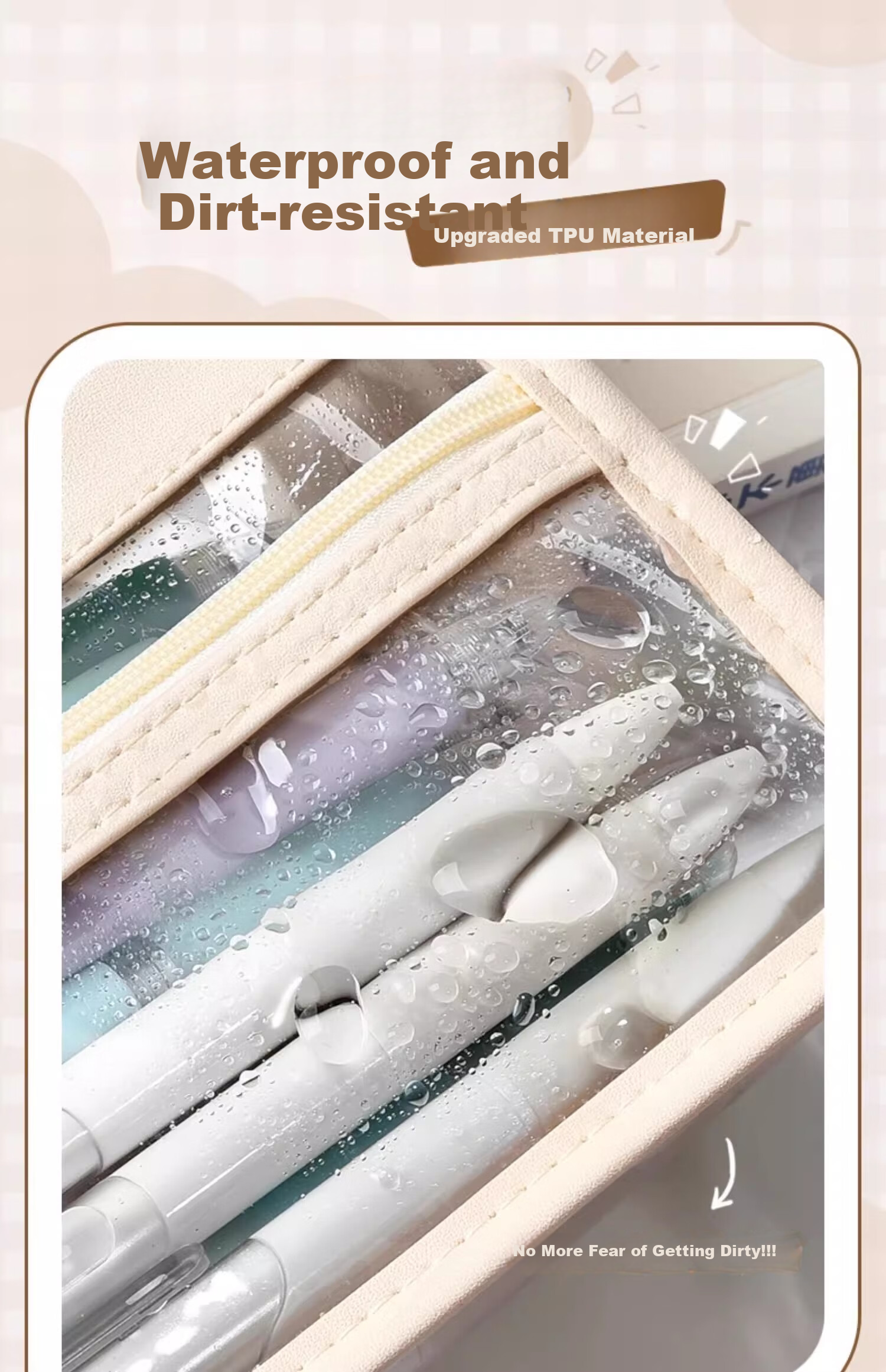 Shuxing Three-Layer Transparent Pencil Case, Exam-Specific Large Capacity, High School Entrance Exam Stationery Bag, Aesthetically Pleasing Simple Pencil Box, for Girls And Boys in Primary And Secondary Schools 11