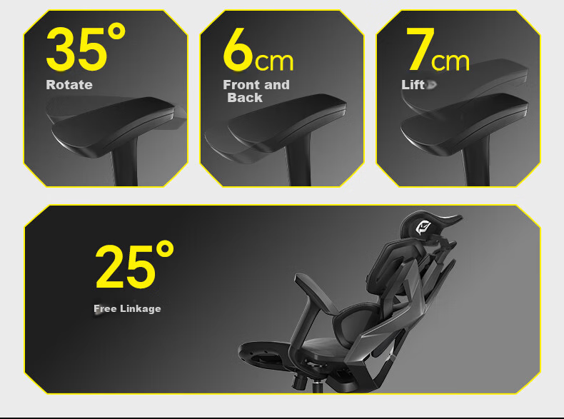 Xiaoqi X5 Gaming Chair, Ergonomic Chair, Gaming Computer Chair, Office Student Home Use, Dual C Lumbar Pillow, Reclining, Long Sitting without Fatigue 13