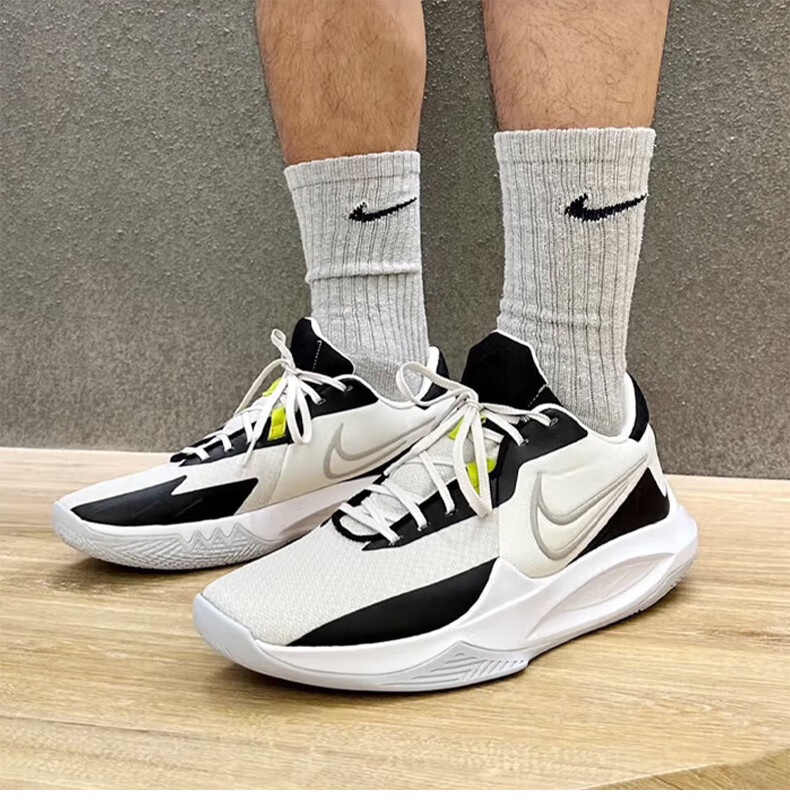 NIKE Men's Basketball Shoes PRECISION VI DD9535-004 Black Grey White Size 41 2