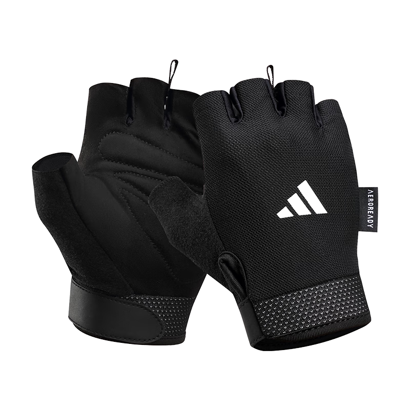 Adidas Women's Fitness Gloves Half Finger Training Gym Pull-up Workout Basic M
