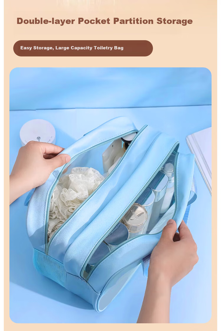 Banzheni Toiletry Bag for Men And Women, Travel Fitness Swimming Makeup Storage Bag, Underwear Organizer, Business Trip Wet And Dry Separation Waterproof Large Capacity 5