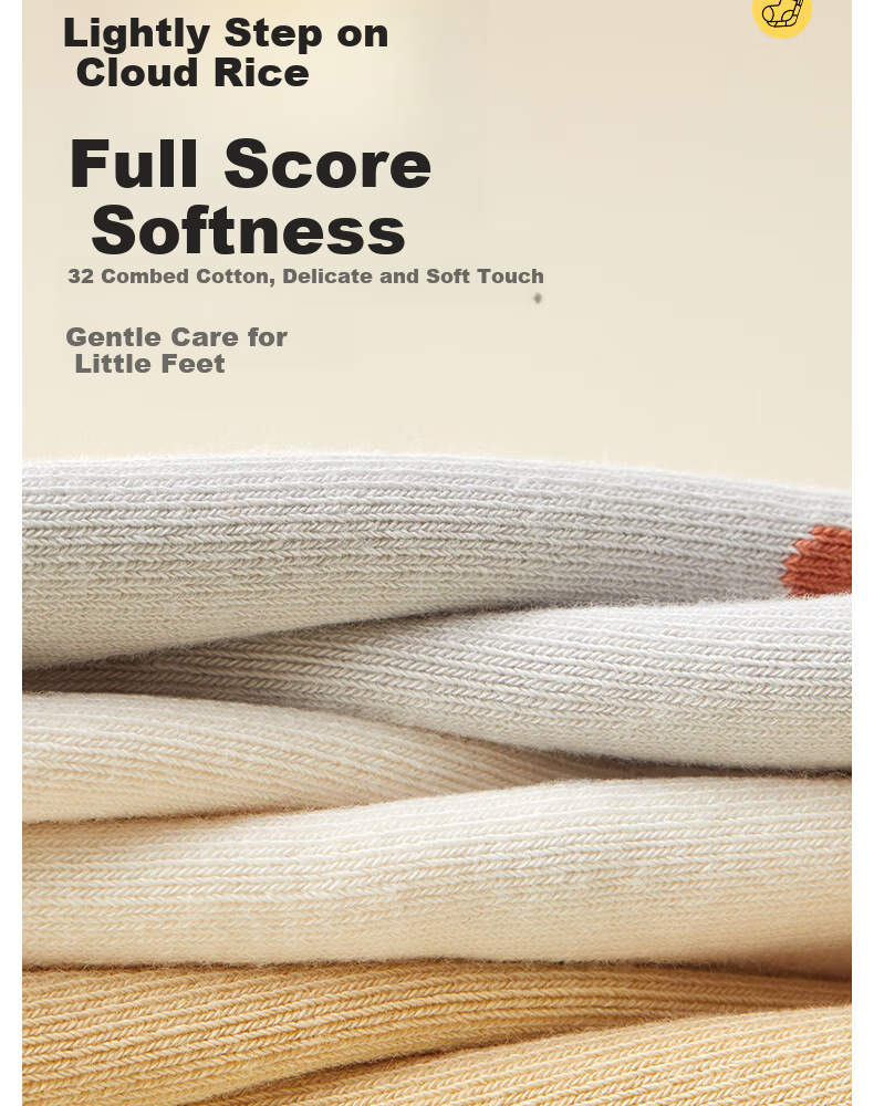 Shiyuejiejing Baby Socks, Spring And Autumn Cotton Socks, Long Over-Knee Socks for Boys And Girls, Non-Binding Children's Socks, All-Season Class A 4