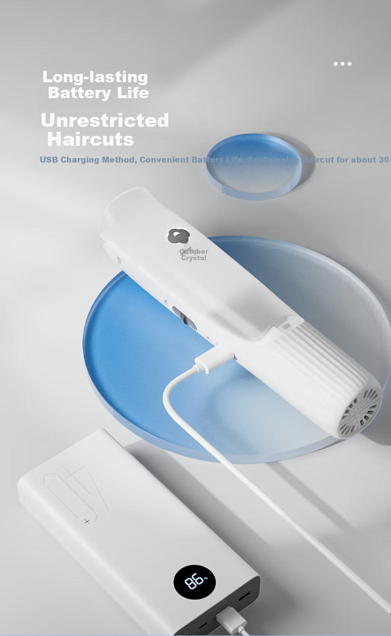 Shiyuejiejing Automatic Hair-Removing Baby Hair Clipper, Children's Hair Trimmer, Waterproof Low-Noise Quiet Hair Cutter Electric Shaver 16