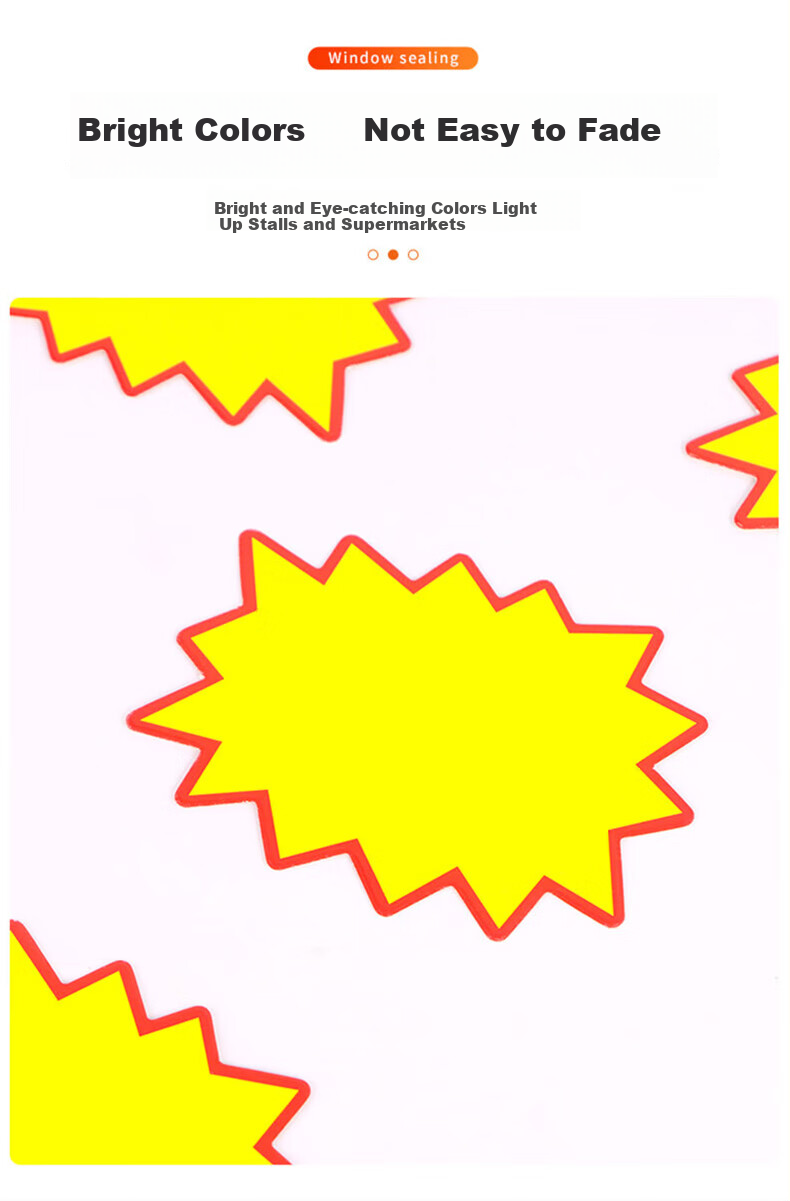 Jiamo Explosion Sticker Price Tag, Shocking Price Display Sign, Special Offer Promotional Sign, Best-Selling Price Label, Product Supermarket Store Celebration Sign Paper, Spring Festival, 100 Sheets with Free Pen, New Year 2