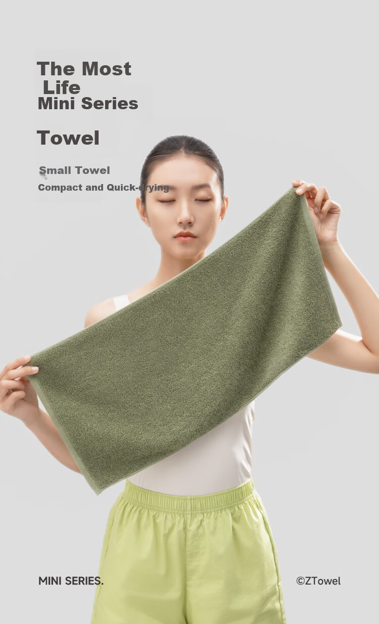 A-Life Children's Towels, Pure Cotton, 2-Pack, Soft Face And Bath Towels for Home Use, Absorbent Large Face Towel, Gray And Blue 1