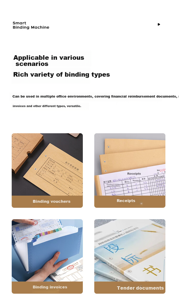 Kemi (Comet) 600-Page Financial Binding Machine, 60mm Automatic Accounting Voucher Binder, Office File Riveting And Hot Melt Document Punching Machine CM-55D 6