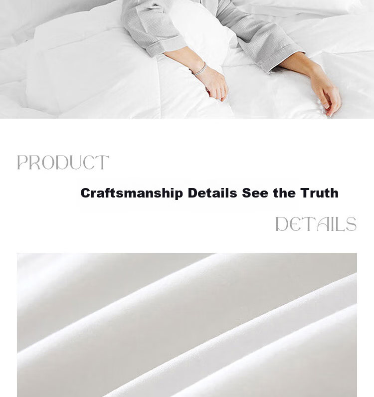Yuanshenghuo Spring And Autumn Comforter, Class A 30% Soybean Filling, Double Size, All-Season Quilt, Approximately 5 Jin (2.5 Kg), 220x240cm, White 8
