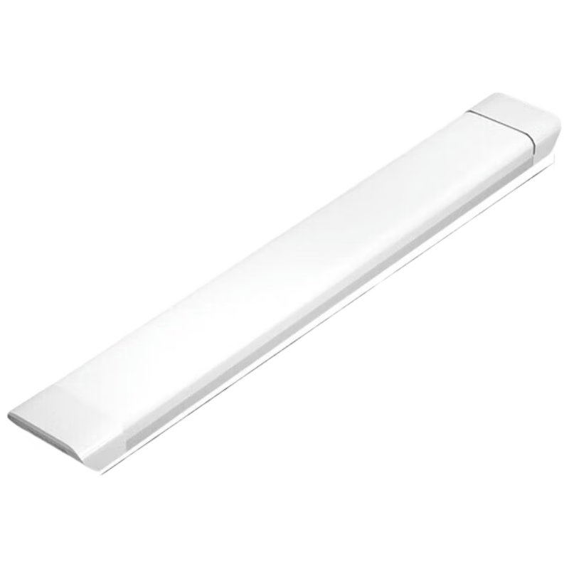 Biuyum LED Integrated Strip Tube Light Linear Daylight Super Bright Energy-Saving Factory Lamp Flat-1.2m-White Light 40W