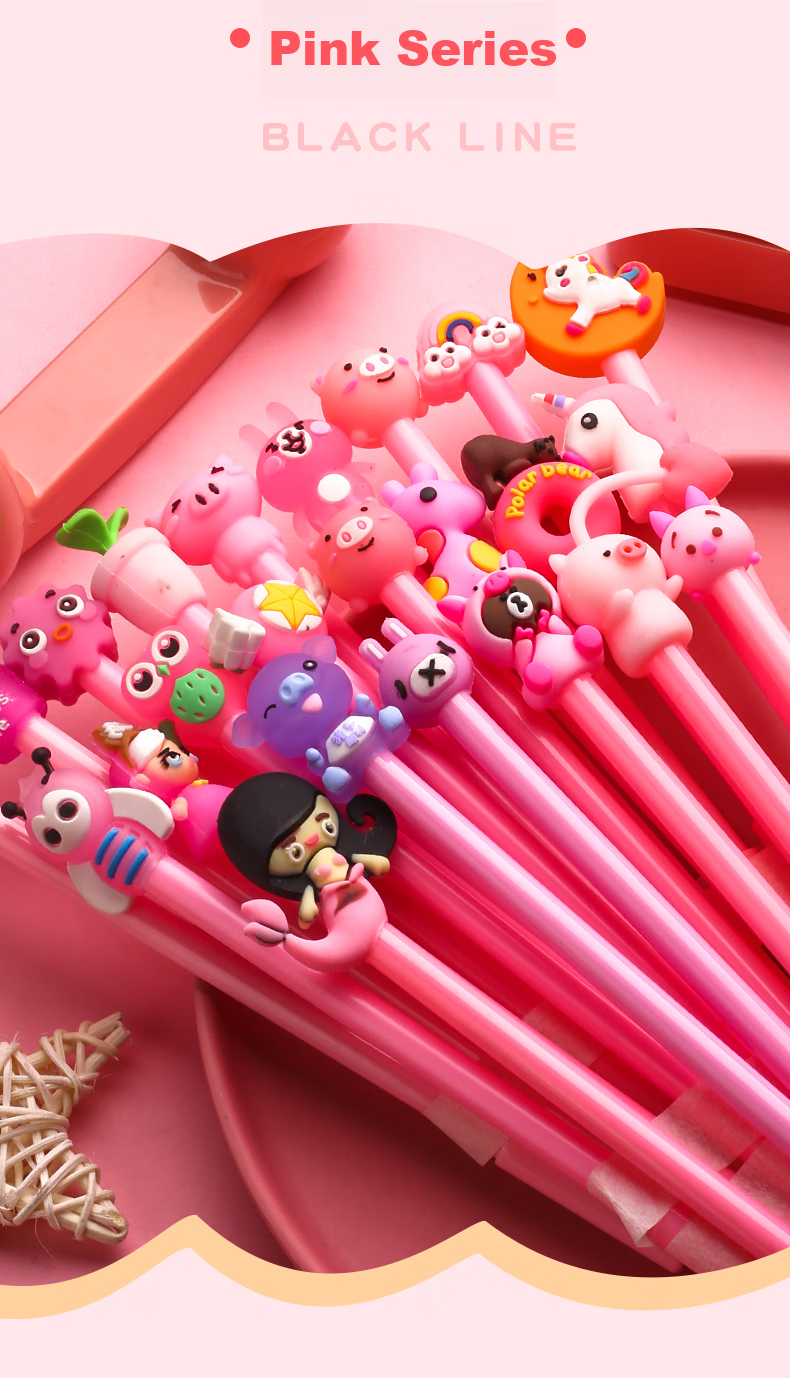 Jinzhi 20 Cartoon Gel Pens, 0.5mm, Student Prizes, Blind Box Pens, Rewards for Middle And High School Students, Stationery Supplies, Graduation Gifts, Birthday Presents, Cute Creative Water-Based Pens 10