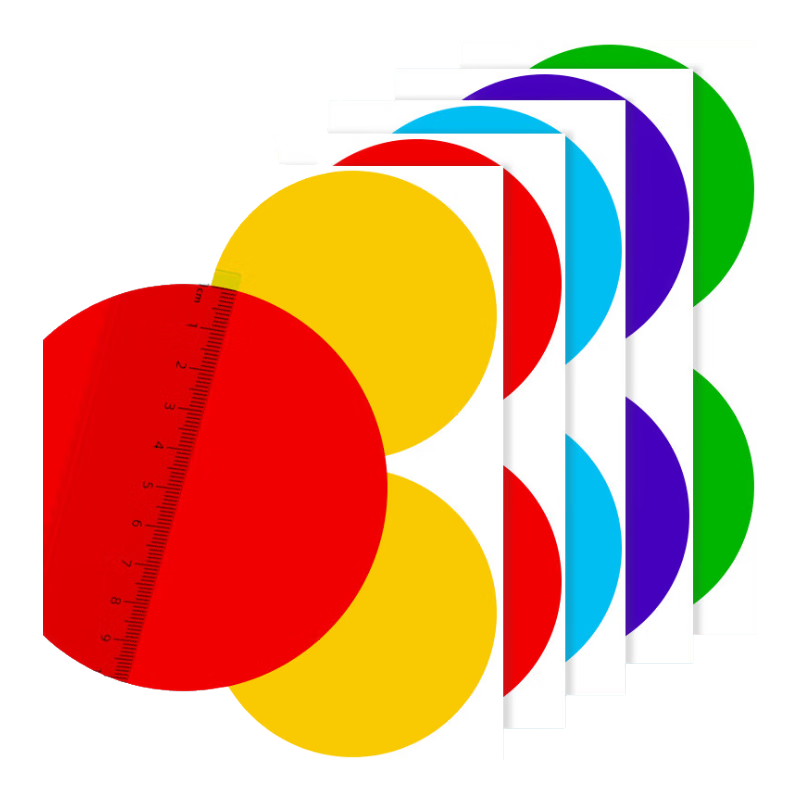 Mili Large Size Colorful Polka Dot Round Stickers Adhesive Classification Color Mark Labels Instant Number Name Tags Graduation Season
