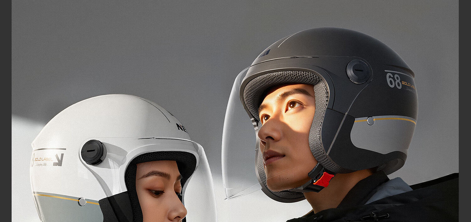 NEVA New National Standard Class A 3C Certified Electric Motorcycle Helmet Unisex Winter Warm Anti-Fog Electric Scooter 3/4 Half Helmet Safety Cap Pearl White - Anti-Fog Long Visor 22