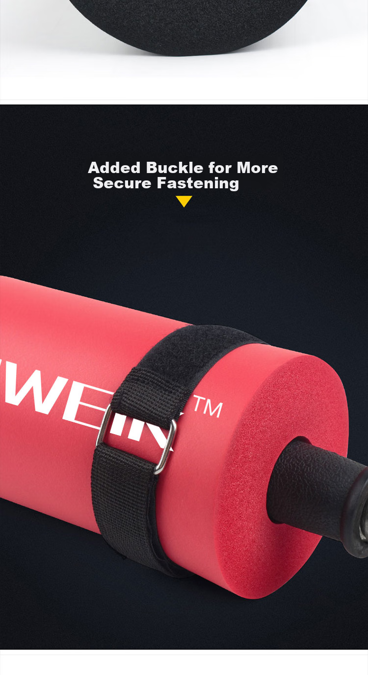 Duweike Barbell Shoulder Pad, Squat Neck Protector, Weightlifting Thickened Foam Pad, Hip Bridge Protective Sleeve, Fitness Iron Buckle Style 5