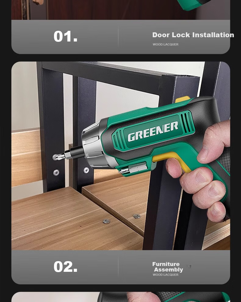 GREENER Advanced Goddess Edition 37-Piece Portable Electric Screwdriver Multifunctional Cordless Household Mini Screw Gun 6