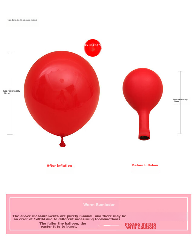 Jingtang 36-Inch Large Balloon, Colorful Thickened, for Baby's First Birthday Decoration, Outdoor Use, Xiaohongshu Photo Props, 5 Pieces 4