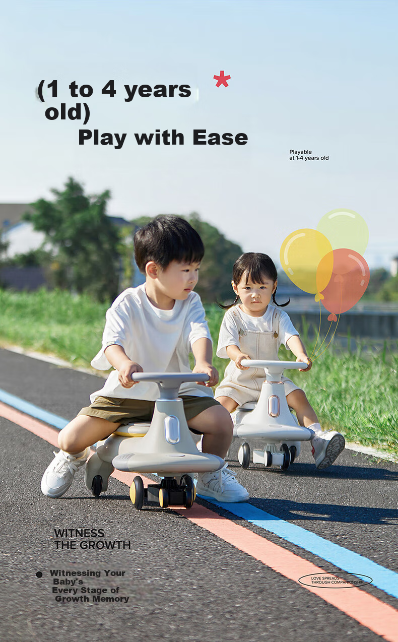 Manlong Peanut Twist Car, Anti-Rollover Gift, Toy for Children 1-3 Years Old, Birthday Present for Boys And Girls 5