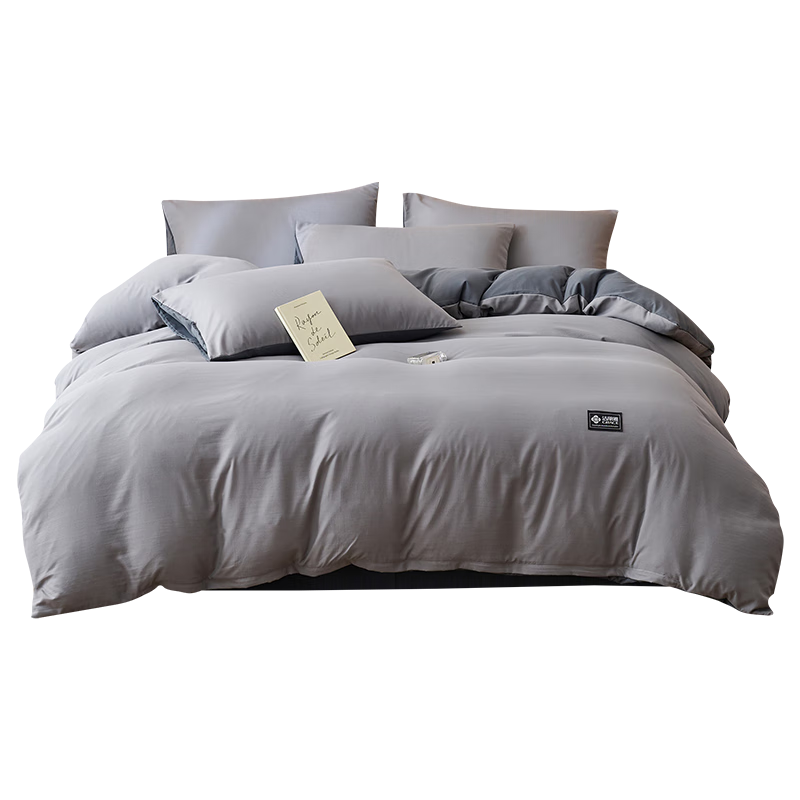 Grace 10A Antibacterial Skin-Friendly Three-Piece Set for 0.9/1.2 Meter Bed, Including Duvet Cover, Bed Sheet, Pillowcases, And Quilt, 150*200cm