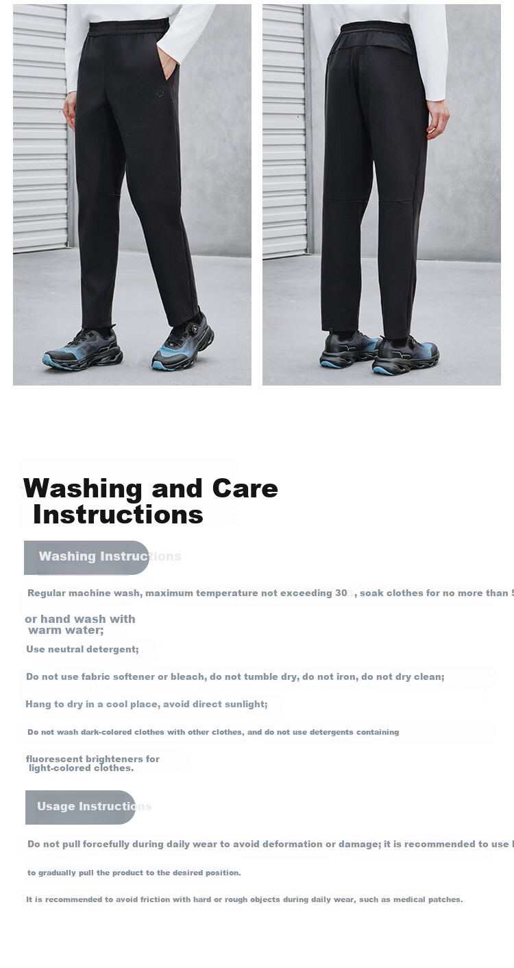 JD Jingzao Water-Repellent 25 New Men's Sports Pants Autumn Winter Warm Outdoor Hiking Durable Commuter Casual Pants Gray L 19