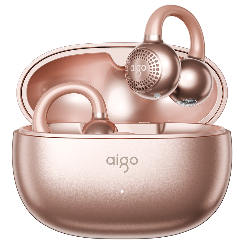 Aigo CA05 Champagne Gold Bluetooth Bone Conduction Open-Ear True Wireless Sports Running Noise-Cancelling Earphones Compatible with Xiaomi and Apple Top 10
