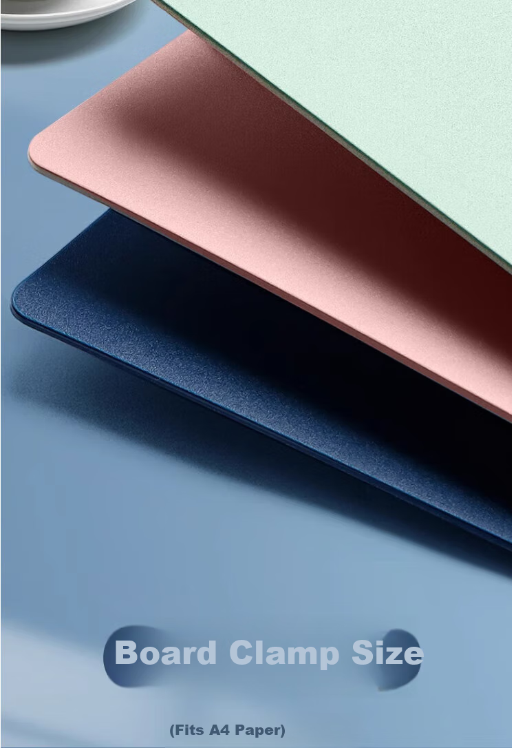 Luxueji A4 Clipboard Business Writing Board School Folder Student Writing Pad Document Storage Bag Metal Clip Financial Office Supplies Wholesale 5