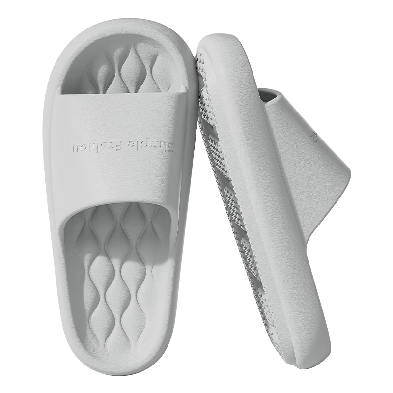 Runrou Men's Summer EVA Anti-Odor Non-Slip Indoor Home Bathroom Shower Slippers Soft Comfortable Cool Summer Slides