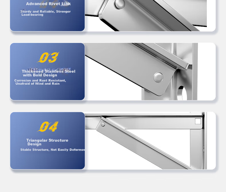 Dongpuli 2-3P Air Conditioner Bracket, Thickened 304 Stainless Steel Outdoor Unit Support, Reinforced Exterior Frame, Air Conditioner Hanger, Suitable for Midea, Gree, Haier, TCL, Panasonic, Chigo, Xiaomi, Hisense 20