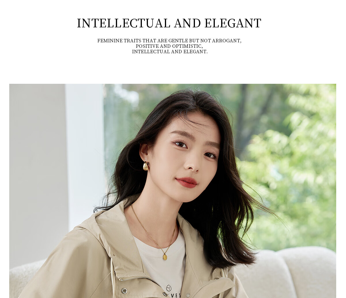 Chushen Spring and Autumn Short Jacket for Women with Hood, Exquisite Pocket Design, Versatile Loose Casual Top Coat S143U2011 15