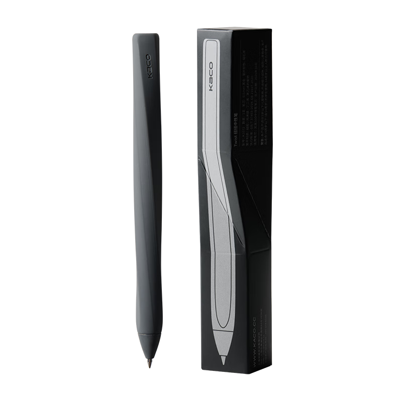 KACO TWIST 0.5mm Black Quick-Dry Gel Pen Obsidian Black Single Piece