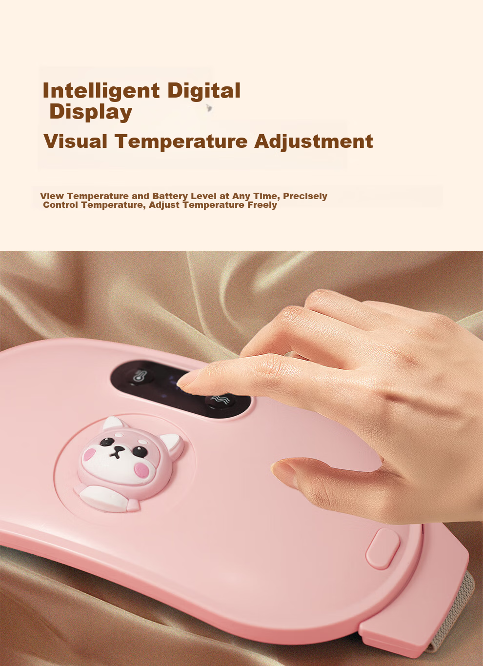 Xinke Heating Belt for Women, Menstrual Pain Relief, Period Pain Relief, Hot Compress Massage Gift, Abdominal Massager 6
