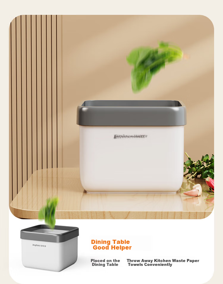 Jiabangshou Car Desktop Trash Can, 2.4L with Lid, Storage Push-Button Garbage Bin, Dressing Table Waste Collection Container 9