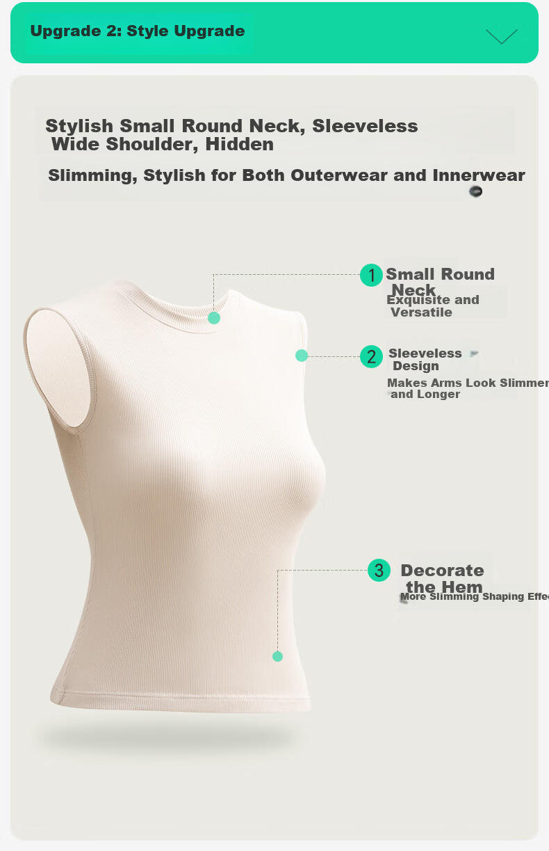 Jianyun Modal Cotton Camisole Tank Top for Women, Fashionable Sleeveless T-Shirt, Slim-Fit Undershirt, Can Be Worn As Outerwear, Lightweight Summer Top 5