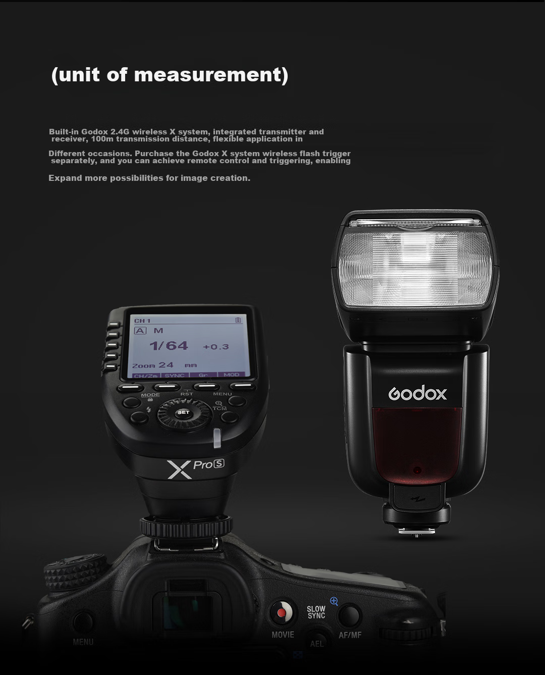 Godox TT685II Second Generation Hot Shoe Flash, High-Speed Sync TTL Photography Flash, Outdoor Portrait Model Fill Light, Fuji Versio 7