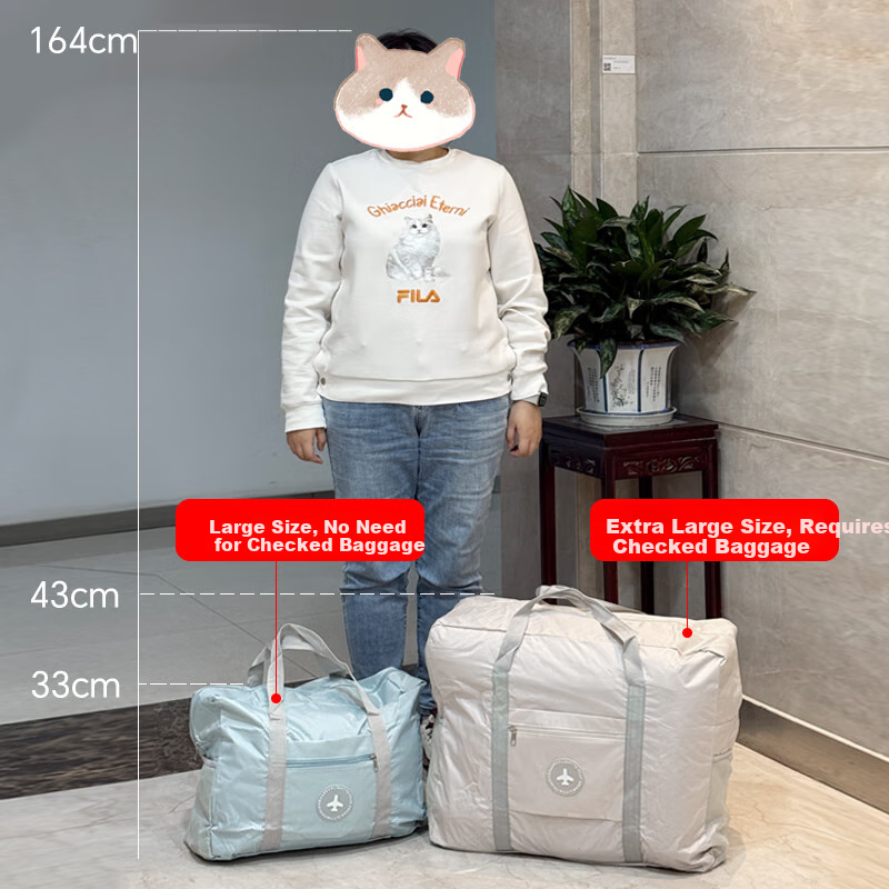 Banzheni Travel Bag for Men And Women, Large Capacity, Can Be Attached to Luggage Handle, Storage Bag for Maternity Leave, Business Trip, Fitness, Handheld Crossbody Bag 14