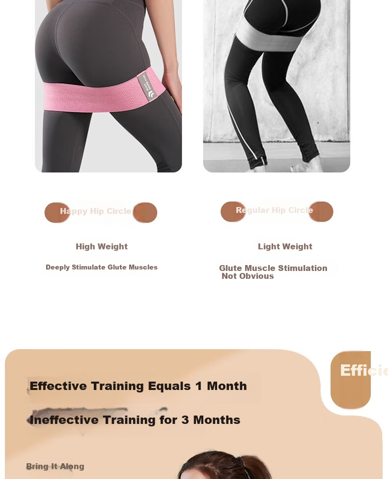 Lexi Elastic Resistance Band for Women's Fitness, Strength Training, Glute Exercises And Workouts, Dark Red, 120 Lbs, Intermediate Level 7