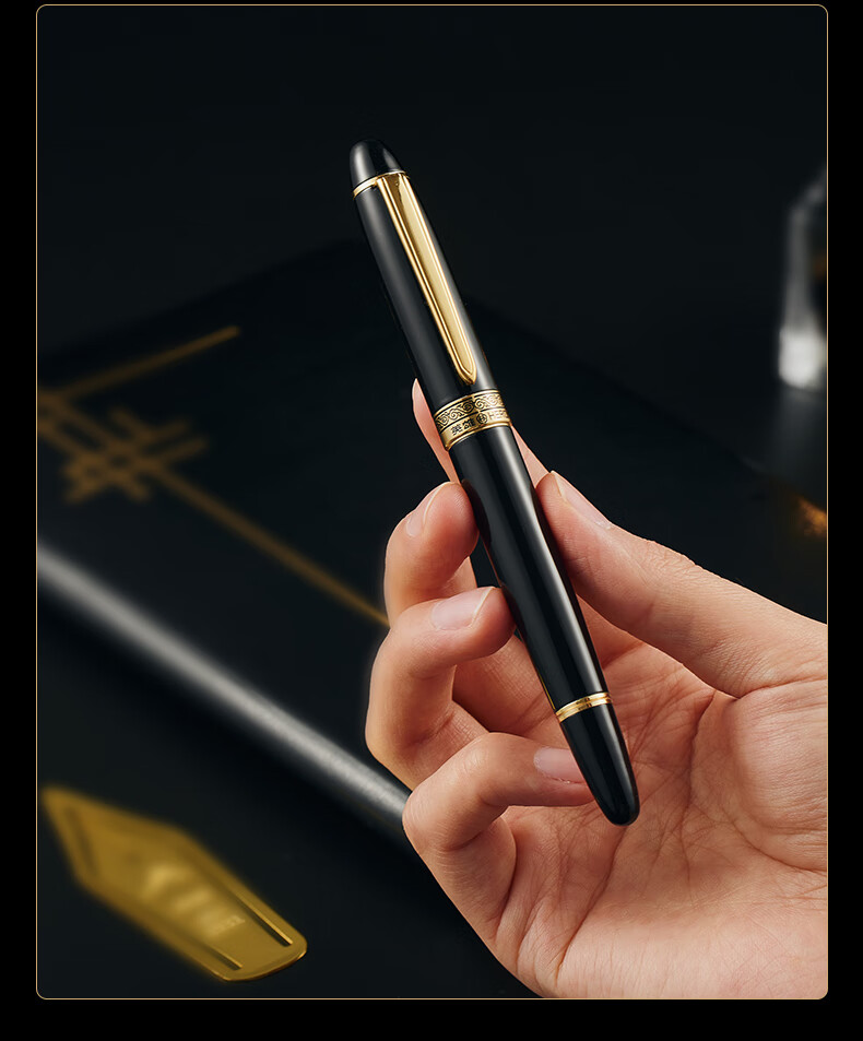 HERO Signature Gift Box Huazhang Series Ballpoint Pen Business High-End Stylish Birthday Holiday Gift Refill Set Black Souvenir 10